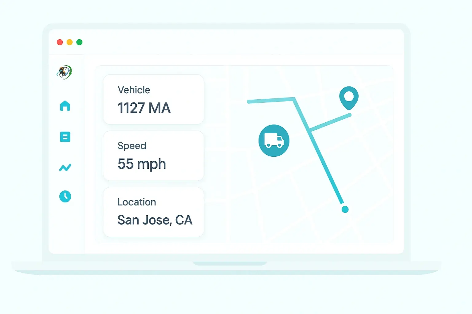 real time gps with eld device