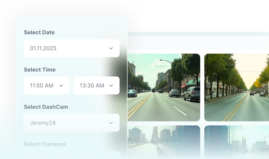 get videos on demand at any time using matrack fleet dash cam 