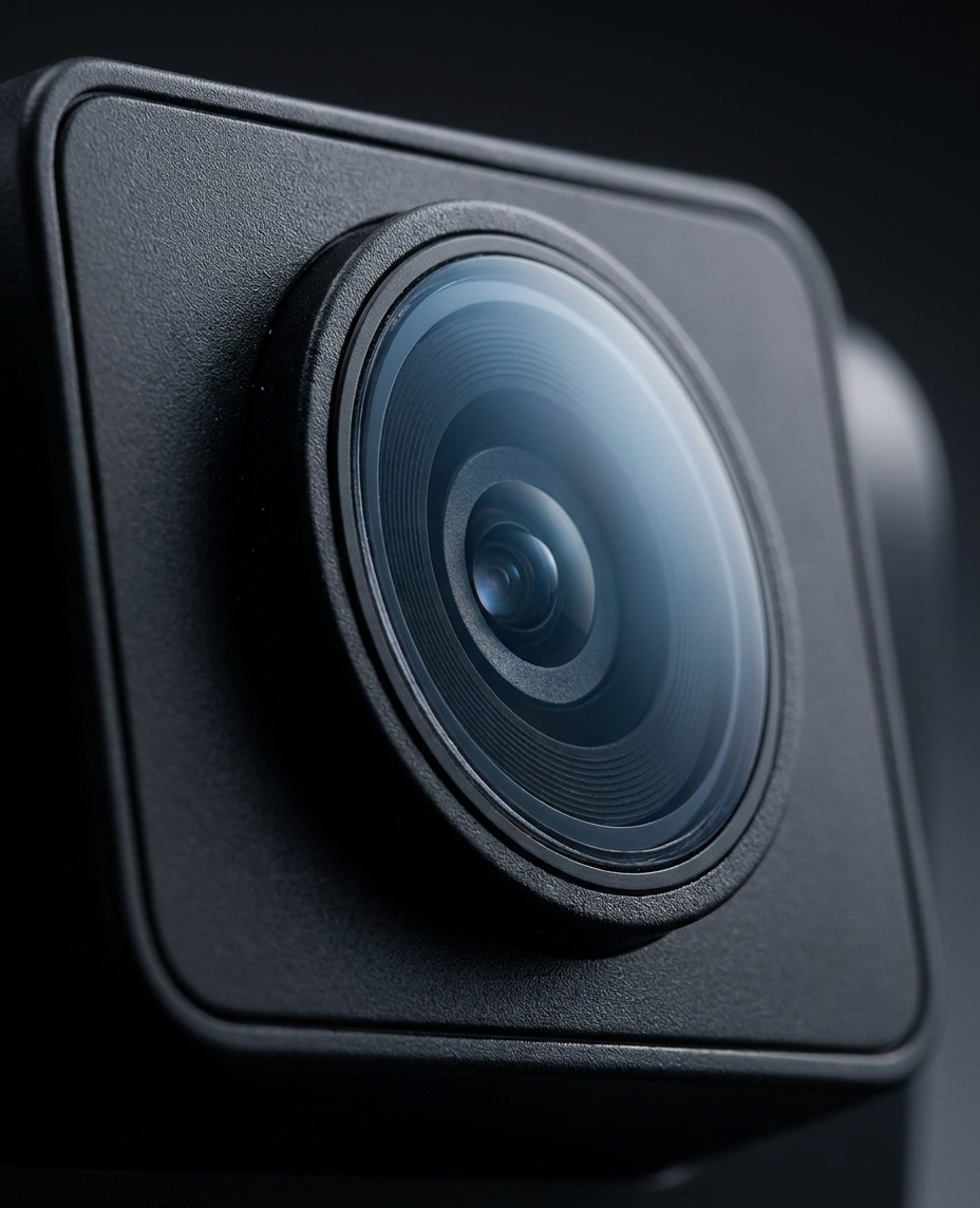 Matrack M4000 dashcam — lens close-up