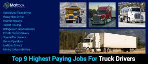 Highest paying jobs for truck drivers