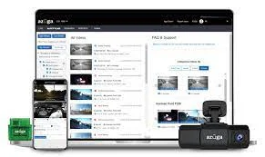 Azuga ELD device wit mobile and computer dashboard