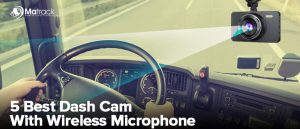 dash cam with wireless microphone system