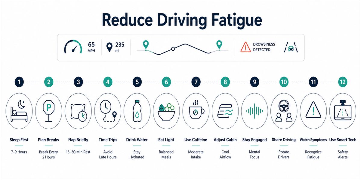 driving fatigue prevention and road safety tips