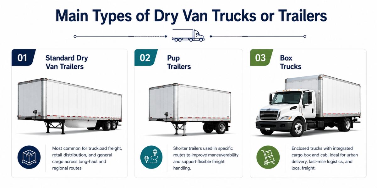 dry van trailer and box truck equipment types