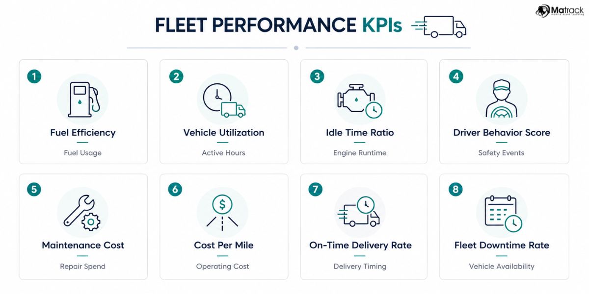 fleet performance KPI tracking and operational metrics 