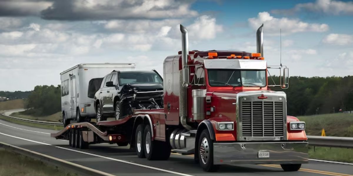step deck freight truck