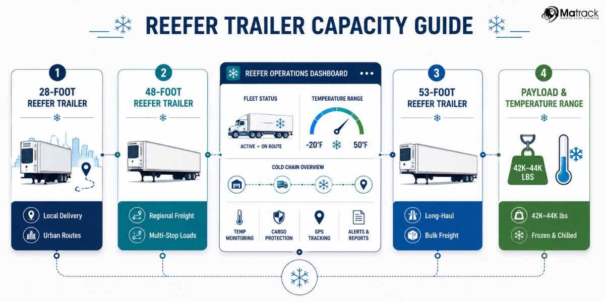 reefer trailer capacity and payload limits for freight transport